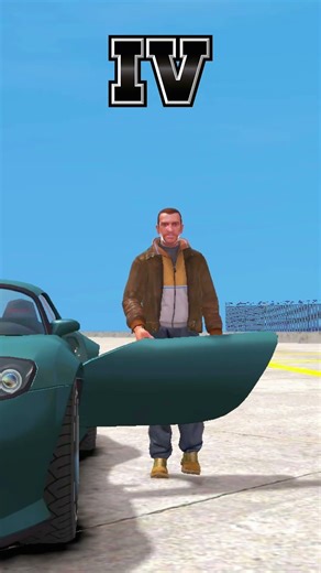 PLAYER VS CAR DOOR IN GTA GAMES #gta #gta5 #gtasanandreas #gtav #gta4 #gtaonline #gaming #shorts