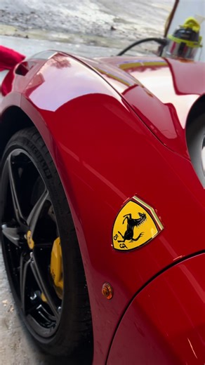 Ferrari 458 spider in for a interior and exterior detail #ferrari #458 #fyp