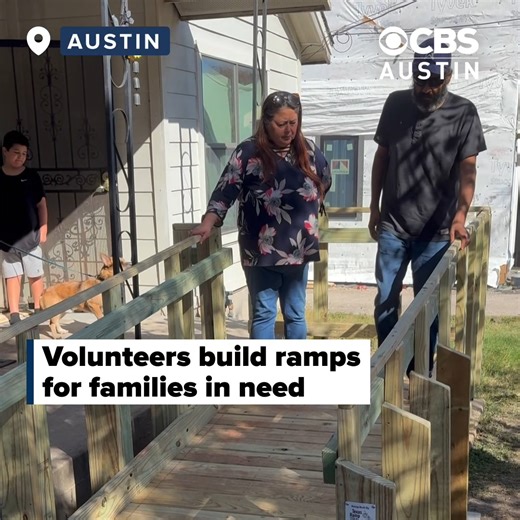 Volunteers gathered in East Austin on Saturday to build a wheelchair ramp for a local resident, marking the Texas Ramp Project's 40th anniversary of providing free mobility solutions to Texans in need. FULL STORY: https://cbsaustin.com/news/local/volunteers-build-wheelchair-ramp-for-resident-marking-40-years-of-texas-ramp-project | CBS Austin