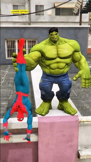 Hulk vs Spider Man Fight 😂 #shorts