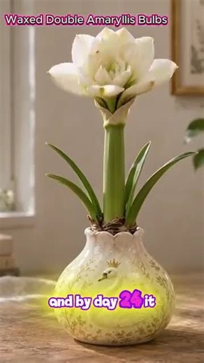 🌺 Waxed Double Amaryllis Bulbs – No Soil, No Water, Just Watch It Grow
