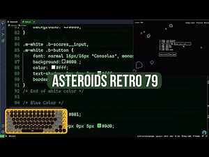 ASMR Programming - Coding Asteroids 79 Retro in JS - No Talking