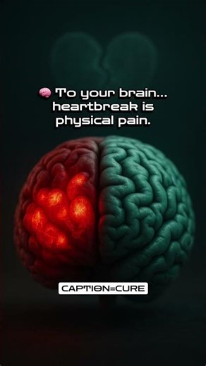 Heartbreak Hurts Because Your Brain Thinks It’s Real Pain 💔 #heartbroken