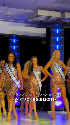 Miss Galaxy-UK, Topaz Williamson in her on-stage rounds for the Miss Galaxy Pageant in Orlando, Florida last week! 🤩 Topaz walked away first runner-up in Miss Galaxy International, winner of the Miss Photogenic award as well as being crowned Miss Galaxy Europe 2026 with the opportunity to return with a free entry to the Galaxy Pageants in 2026 ✨ Want to become the next Miss Galaxy-UK? Applications are now open and you can apply using the link in our bio 😍 | United Kingdom Galaxy Pageants