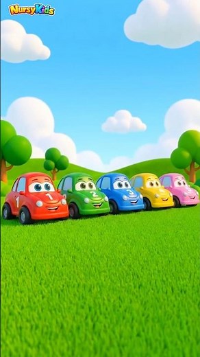 5 Colorful Cars Teach Numbers 1 to 5! 🚙 Racing Track Counting #vehiclesforkids #learnnumbers