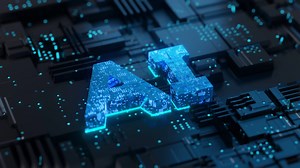 Download Artificial Intelligence A.I. technology machine learning futuristic innovation, 3d rendering for free