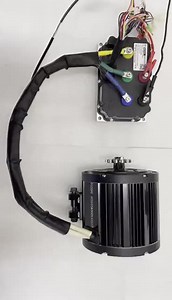 QS138 90H 4000W Mid-Drive BLDC Motor With 428 Sprocket and Sine Wave Controller for Electric Motorcycle