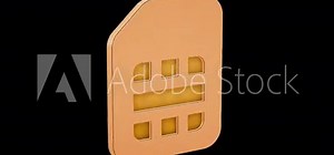 Hyper-realistic 3D visualization of SIM symbols. Upgrade your project's visual impact today! Stock Video