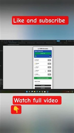 Build a Realistic Indian EVM Simulator in HTML CSS JavaScript 🗳️⚡