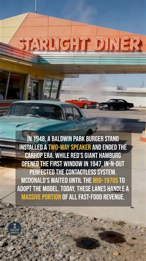 The drive-thru window changed American dining forever. #history #facts #historyfacts | Online Updates