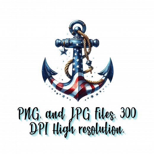Navy Anchor PNG JPG Clipart Instant Digital Download, Nautical Tshirt Design, Military Logo, Ship at Sea Clipart, Boating Captain Wall Art, - Etsy