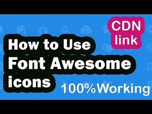 How to Use Font Awesome icons? 2 Best Methods || CDN links || icons not showing? Problem Solution