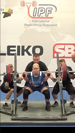 World Masters 1 Record Squat with 217.5 kg by Kristin Thorhallsdottir ISL in 84kg class