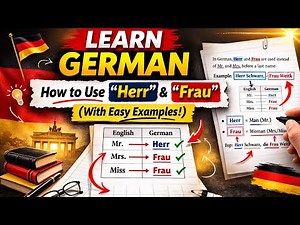 Herr vs Frau in German| How to Mr. & Mrs. In German (easy examples)