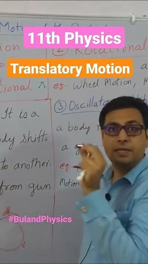 Translatory Motion or Linear Motion, 11th Physics, #shorts #BulandPhysics #Tonk
