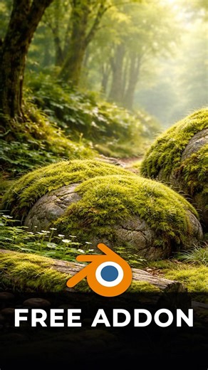 THIS MOSS BLENDER ADDON IS INSANE! 🌲