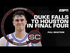 Final Four FULL REACTION 🍿 Houston rallies to stun Duke, face Florida in title game | SportsCenter