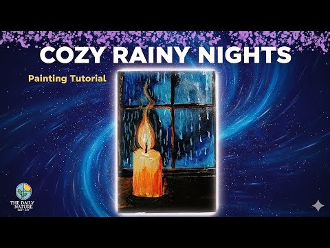 Glowing Candlelight Painting 🕯️ | Easy Acrylic Art for Beginner