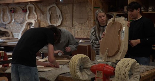 Inside the Sisters High School class that teaches how to build guitars from scratch