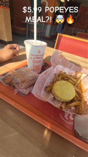 Popeyes New $5.99 Combo Review 🔥 | Is It Worth It?! #shorts #shortsfeed #foodreview
