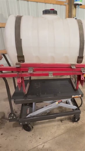 This Lift Cart Is a GAME CHANGER for Farm & Garage Maintenance #Shorts #FarmHack #DIYTools
