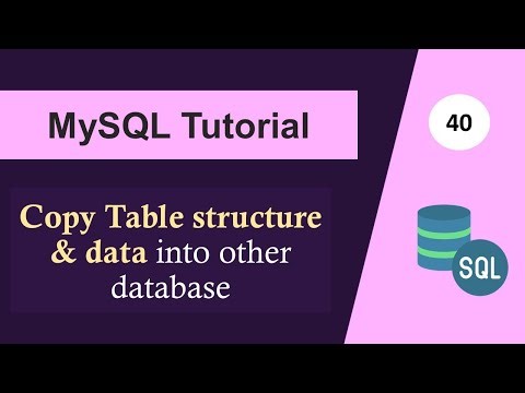 MySQL Tutorial for Beginners in Hindi | Copy Table structure & Data Into Other Database