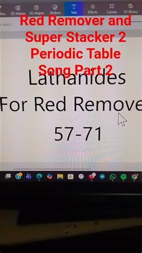 Red Remover and Super Stacker 2 Periodic Table Song Part 2