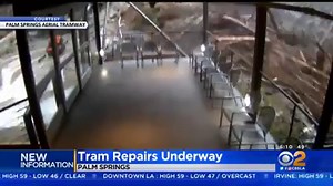 Spectacular webcam images from the Palm Springs Aerial Tramway - This flash flood/debris flow caused extensive damages to the area during the Valentine's Day storm last month. | US National Weather Service San Diego California