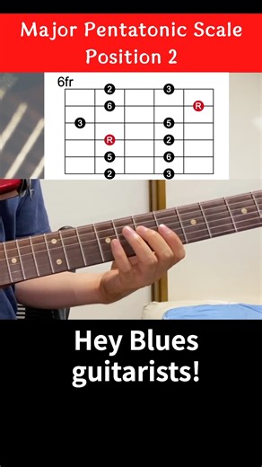 7.5K views · 53 reactions | How to use major pentatonic scale position 2 part 3 | Get Free Solo & Licks(TAB & Theory) Link in bio! #bluesguitar #scale #guitarlessons -  Want to go from zero to Blues improvisation — step by step? BGL’s Beginner Course is built to get you there. No experience needed. Includes lessons with tabs, theory & jam practice.  Try it Risk-Free!  Link in bio! *Note: Free Membership is no longer available. | Blues Guitar Lab By Satoshi Nakamoto | Facebook