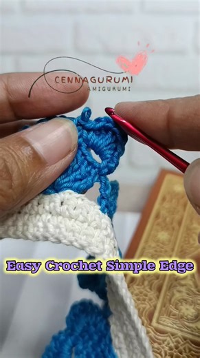 Easy Crochet Simple Edge, Crochet Trims and Borders, Puntillas Crochet Pattern Ideas Tutorial at comments section #crochet #crochetedging #crochetborders #crochettrims #crochetedge #puntillascrochet #diyproject #crochettutorial #crochetpattern #howtocrochet #comeandcrochettogether | Cennagurumi