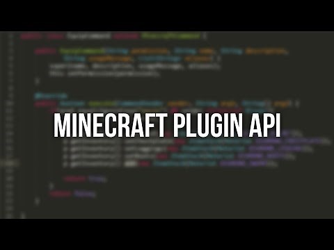 The Minecraft Plugin API is here!