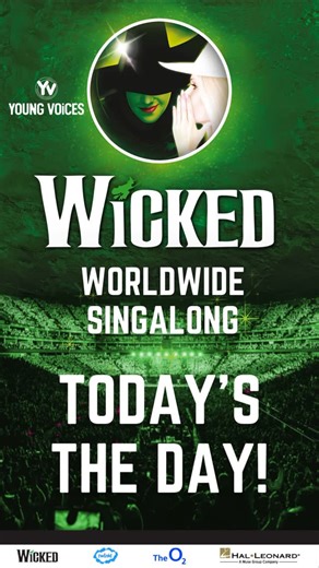 Young Voices | Today’s the day! ✨ Wicked Worldwide Singalong ⏰ 3pm GMT 📍 Live from The O2 🎤 With special guest @emkingston Your joining link is now live... | Instagram