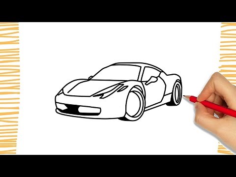 Como desenhar uma FERRARI 458 I passo a passo