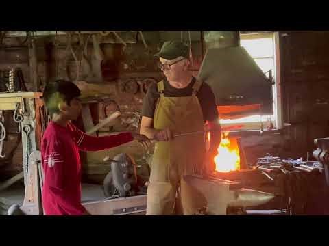 Kids at the Forge | Learning Blacksmithing and Bending Metal for the First Time
