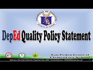 DepEd Quality Policy Statement (with Voice Over)