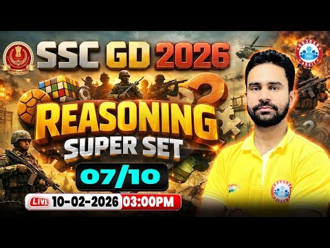 SSC GD Reasoning Classes 2026 | SSC GD Reasoning Super Set 07 | SSC GD Reasoning By Rahul Sir