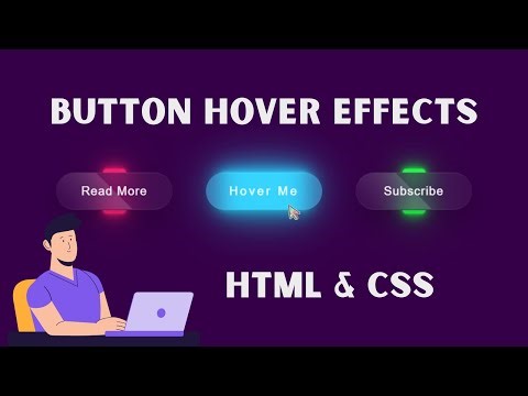 How To Animate Hover Buttons With HTML and CSS | CSS Glassmorphism Button Hover Effects