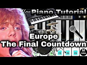 Europe - The Final Countdown on Piano (Piano Tutorial) EASY Piano Mobile Perfect Piano Walk Band