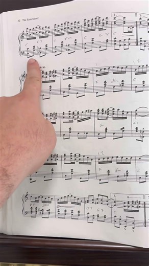 Joplin Entertainer Left Hand Trick #pianotutorial #ragtime #scottjoplin #theentertainer #musictheory