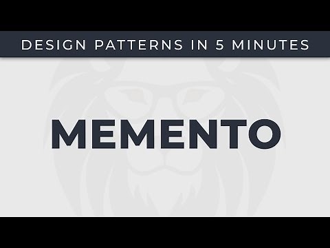 Memento - Design Patterns in 5 minutes