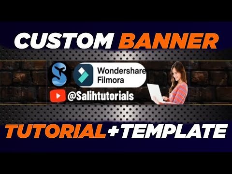 Filmora Tutorial: How to Make a Perfect YouTube Channel Banner | Channel Art Banner Tutorial