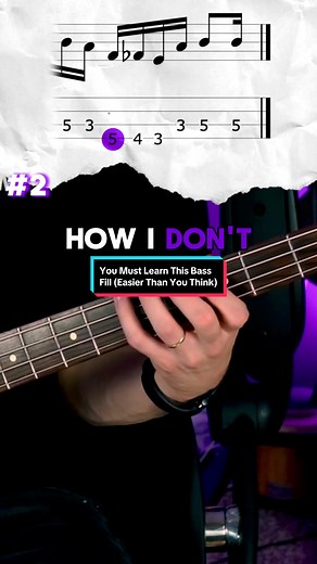 Learn This Cool Bass Fill—It’s Easier Than You Think - 🥶 This fill is the Minor Blues scale. Literally. I am playing it, descending the actual scale within a two-octave span. Because of the multiple octaves, watch how I choose a different finger pattern to play this fill instead of the one that may be more common. This is a great scale, and it’s trendy because, as I am here, I don’t have to add much phrasing to make it sound musical. If this is tricky, it’s because of the 16th notes. Once you c