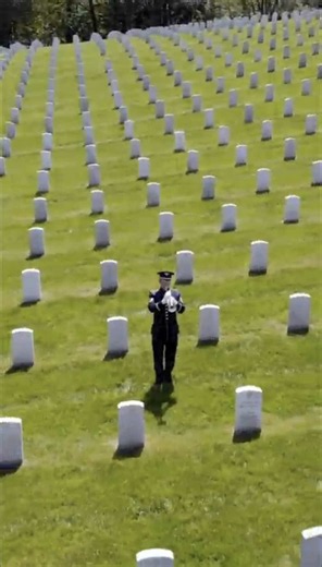 This solemn tribute, courtesy of the U.S. Air Force Band, features a bugler from the Ceremonial Brass performing “Taps” at Culpeper National Cemetery in Culpeper, Virginia. #memorialday #taps #airforce #military #ultimatesacrifice @USAF