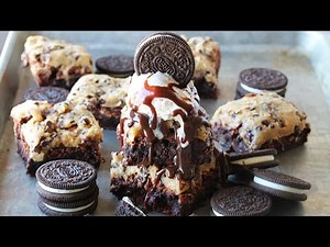 Oreo Brownies with Cookie Dough Frosting