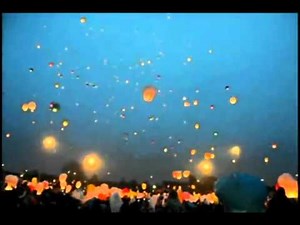 Lanterns light up the sky in memory of solider Mark Burgan