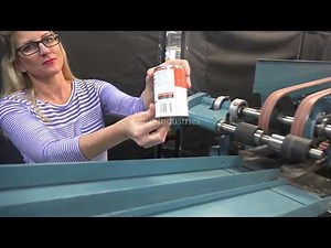 Mateer Burt Automatic Hot Glue Wrap Labeler Demonstration