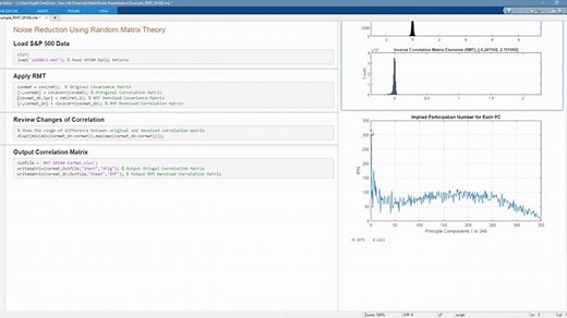 Analyzing Financial Time-Series Using Random Matrix Theory