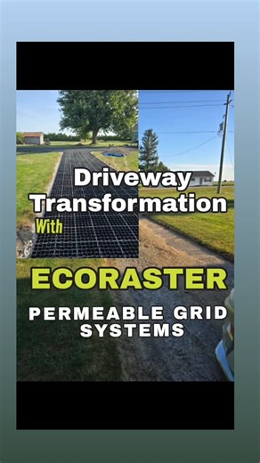 Check out this amazing 🛻driveway installation near Wallaceburg, Ontario! Wayne Saunders Services did an incredible job with this Ecoraster Permeable System. Can't wait to see the final transformation.! Ecoraster permeable systems are an excellent choice for driveways, especially in climates with❄️ harsh winters like Ontario. They offer numerous benefits that traditional asphalt or concrete can't match: Durable in Freeze-Thaw Conditions: Ecoraster is made from flexible, recycled plastics that wi
