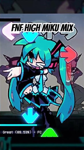 FNF HIGH MIKU MIX #fnf #fnfmod #miku