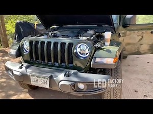 How to Install LED Factory Mart 9 Inch RGBW Jeep LED Headlights